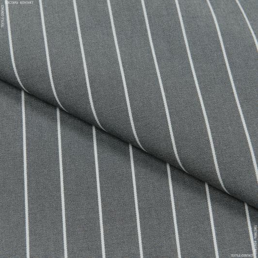 Тканини портьєрні тканини - Дралон смуга /NILO сіра