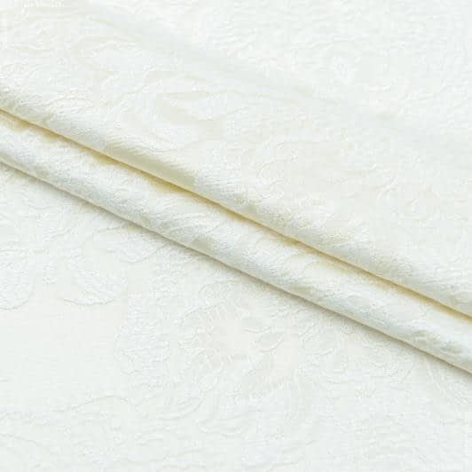 Ткани для декоративных подушек - Портьерная ткань Респект цвет крем (аналог 145282)