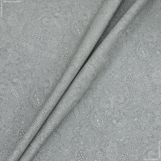 Тканини для слинявчиків - Тканина з акриловим просоченням Леванте/LEVANTE східний огірок сірий