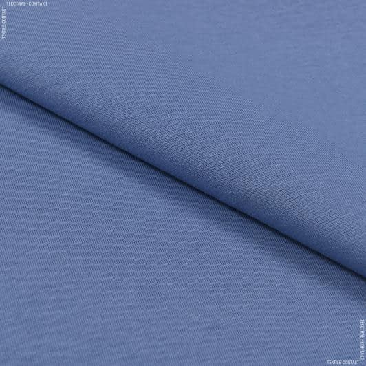 Ткани для спортивной одежды - Футер 3-нитка с начесом индиго