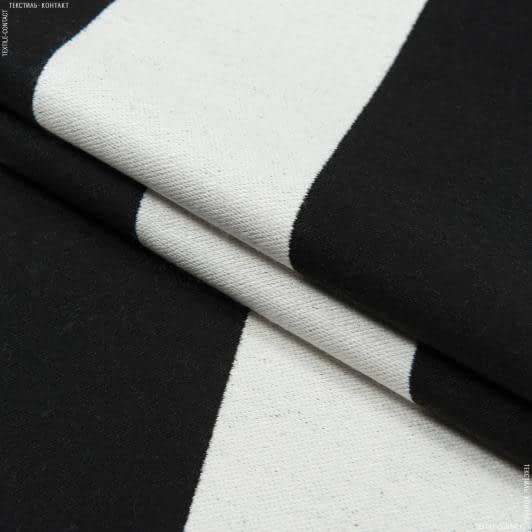 Ткани для декора - Декоративная ткань Имера черный, молочный