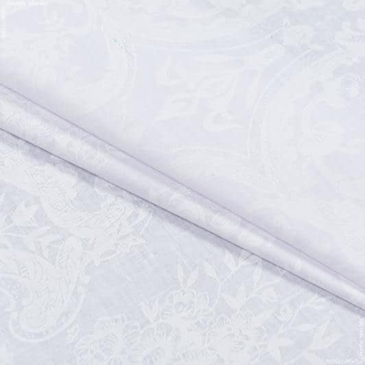 Тканини для постільної білизни - Бязь набивна  голд dw white on white