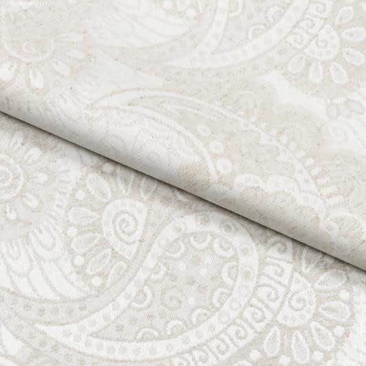 Ткани для дома - Ткань с акриловой пропиткой жаккард Клим огурцы, цвет под натуральный