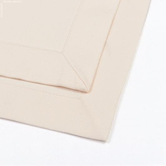 Тканини готові вироби - Серветка рогожка Ніле колір крем 45х45 см (144655)