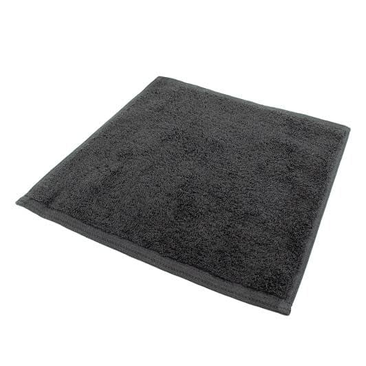 Ткани махровые полотенца - Полотенце махровое 30х30 черный