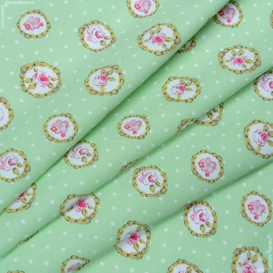 Тканини tk outlet тканини - Декоративна тканина Монтпельє камея колір салатовий