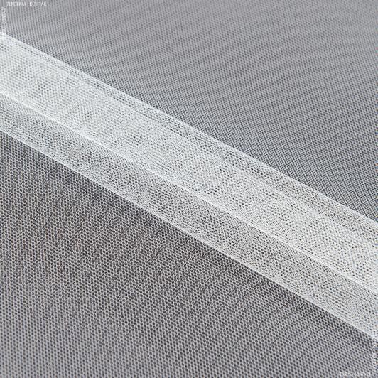 Тканини гардинні тканини - Декоративна Сітка жорстка / фатин біла