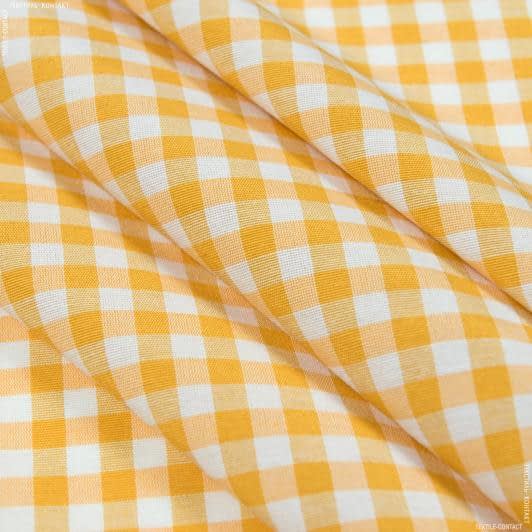 Тканини для банкетних і фуршетніх спідниць - Статертная пепіта клітина жовтий абрикос