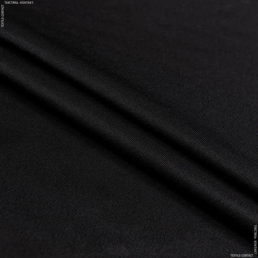 Ткани для костюмов - Плательный атлас Платон черный