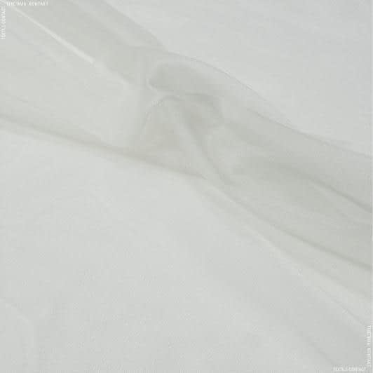 Ткани гардинные ткани - Тюль микросетка Блеск цвет крем с утяжелителем