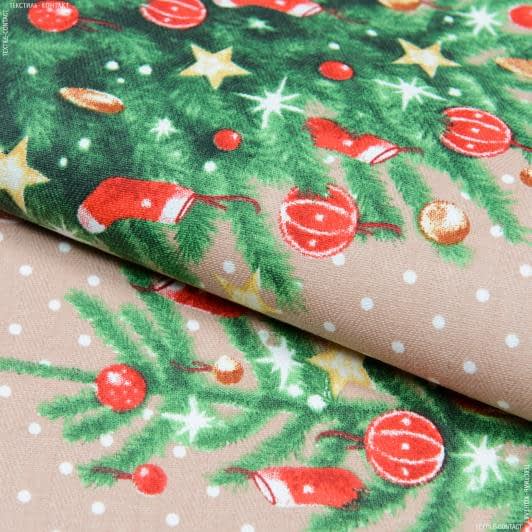Тканини новорічні тканини - Доріжка столова Новорічна