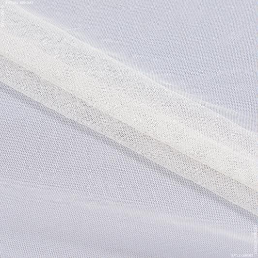 Тканини гардинні тканини - Тюль сітка  міні Грек   крем