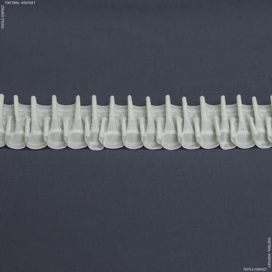 Тканини фурнітура для декора - Тасьма шторна Вафелька матова  КС-1:2 75мм±0.5мм/50м