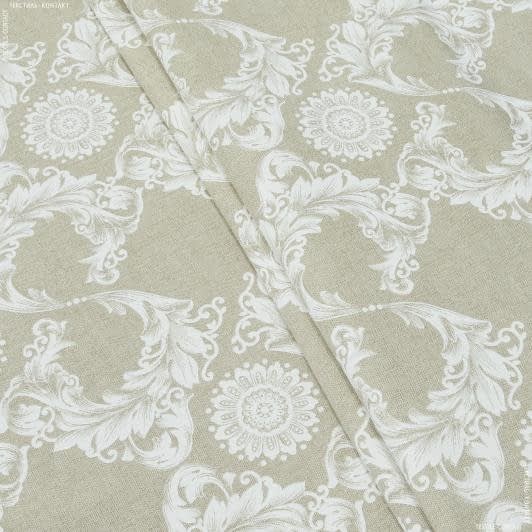 Ткани для римских штор - Декоративная ткань лонета Ава бежевый, молочный