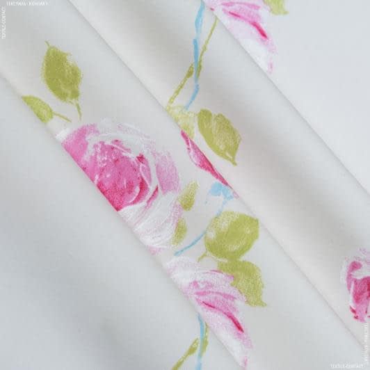 Ткани портьерные ткани - Декоративная ткань Сендай молочный/розовый/голубой