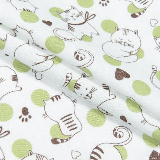 Тканини для дитячого одягу - Фланель ТКЧ дитяча коти