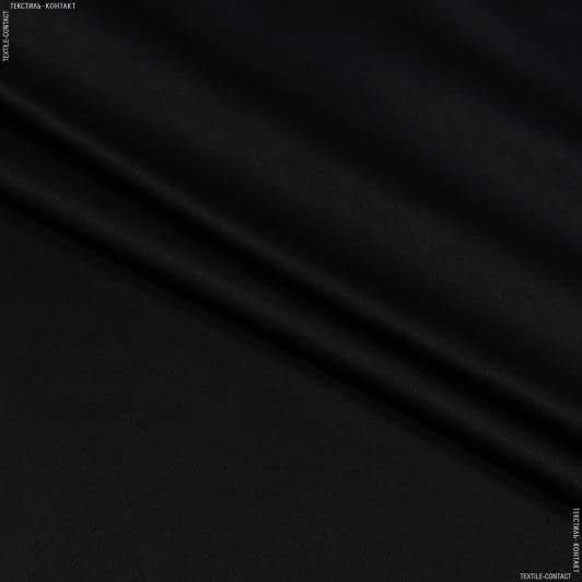Тканини віскоза, полівіскоза - Платтяний сатин  чорний