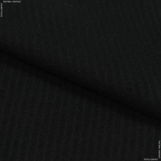 Тканини для верхнього одягу - Пальтова PORTIK ратин чорний