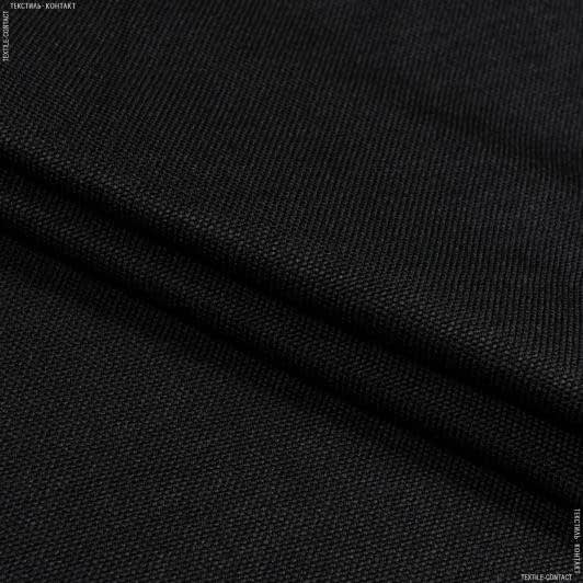 Ткани портьерные ткани - Блекаут рогожка / BLACKOUT черный
