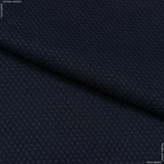 Ткани для пиджаков - Костюмная LINDA  темно-синяя