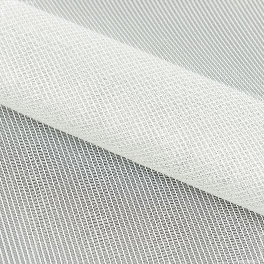 Тканини для драпірування стін і стель - Тюль сітка Кіто перламутр колір кремовий з обважнювачем