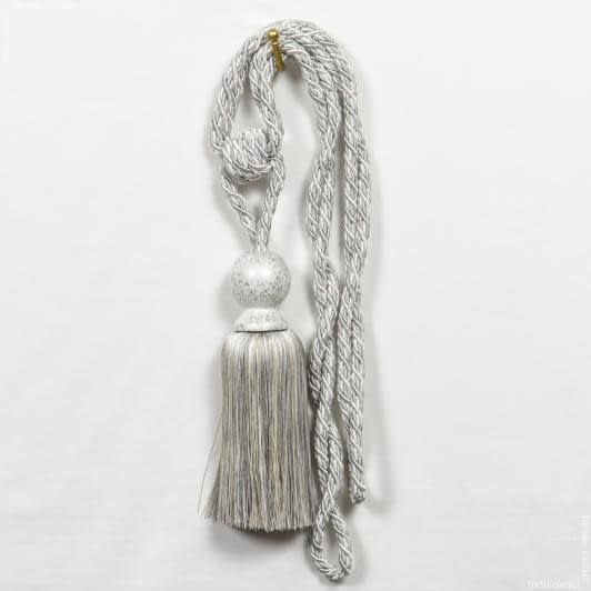 Тканини фурнітура для декора - Підхват для штор Дора св. сірий, білий, крем 80 см (1шт)