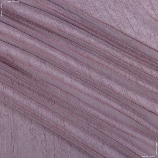 Тканини гардинні тканини - Тюль  сітка  з обважнювачем креш  фіолет