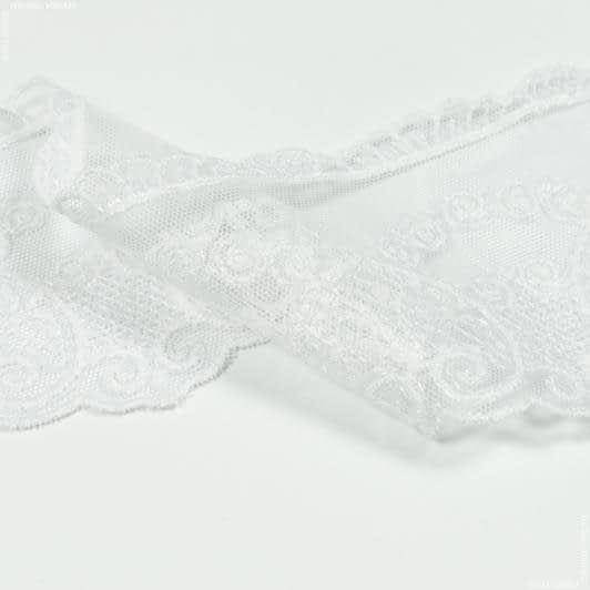 Тканини для декору - Декоративне мереживо Данія колір біло-молочний 10 см