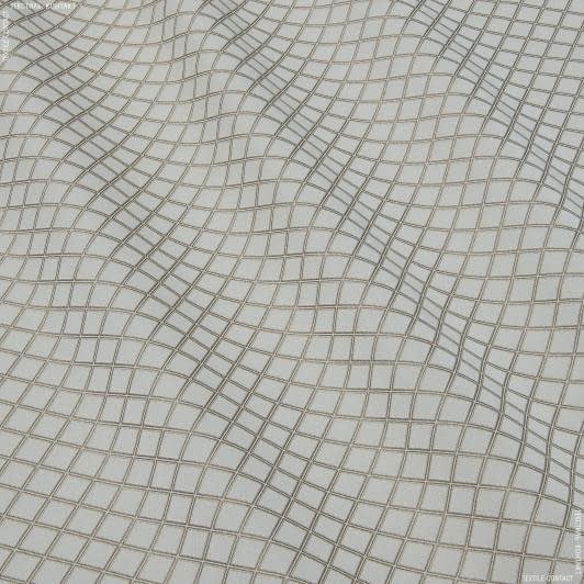 Ткани портьерные ткани - Жаккард рио-2/rio ромб беж-золото