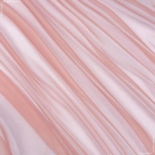 Тканини для тюлі - Тюль органза-батист з обважнювачем Соната рожевий