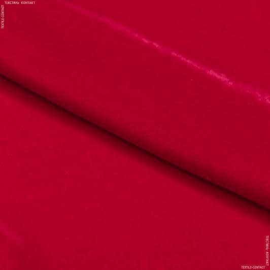 Тканини для піджаків - Оксамит айс червоний