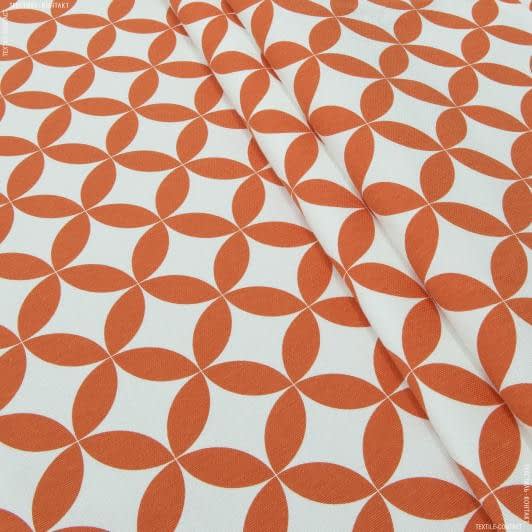 Ткани спец.ткани - Декоративная ткань Арена Аквамарин оранжевая