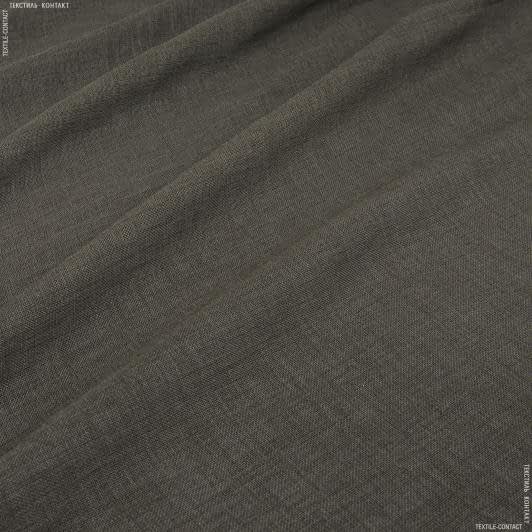 Ткани сетка - Тюль сетка Меги т.коричневая с утяжелителем