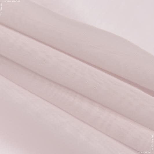 Ткани гардинные ткани - Тюль Вуаль цвет цвет розовый жемчуг с утяжелителем