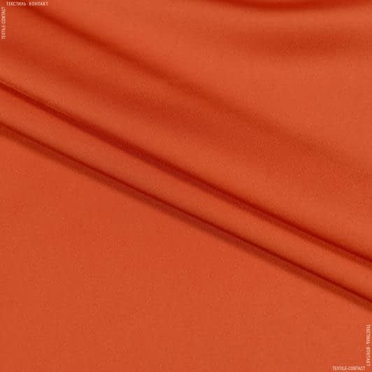 Ткани для платьев - Шелк искусственный стрейч оранжевый