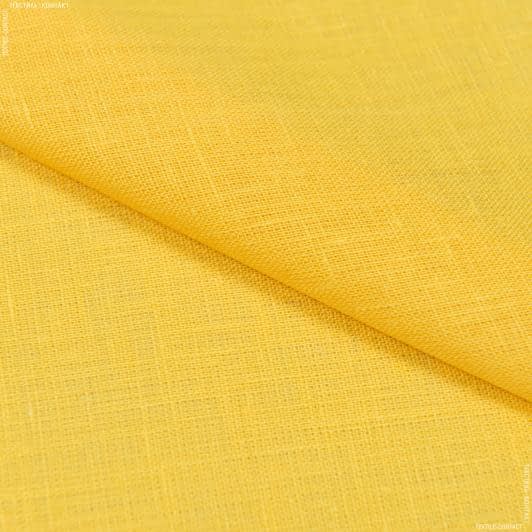 Ткани для костюмов - Лен сорочечный желтый