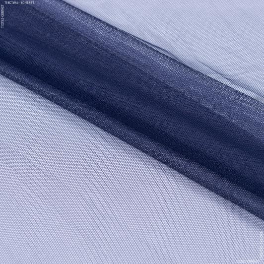 Ткани для платьев - Фатин темно-синий