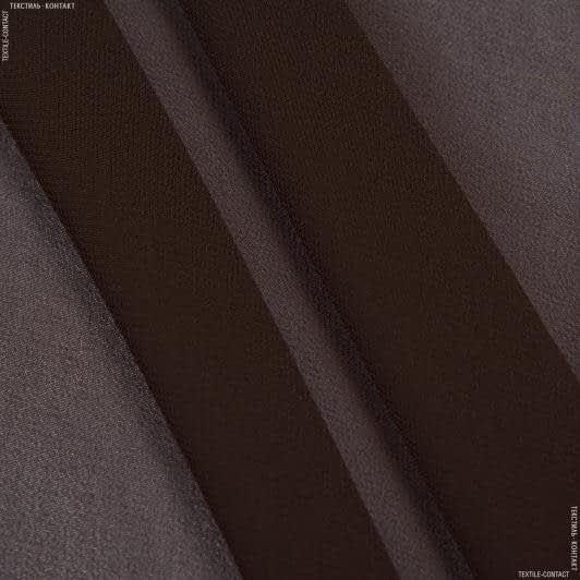 Ткани для платков и бандан - Шифон мульти темно-коричневый