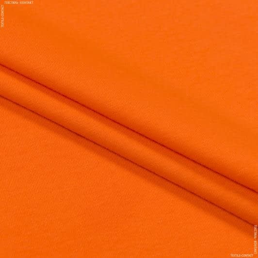 Ткани для платьев - Кулир-стрейч пенье  оранжевый