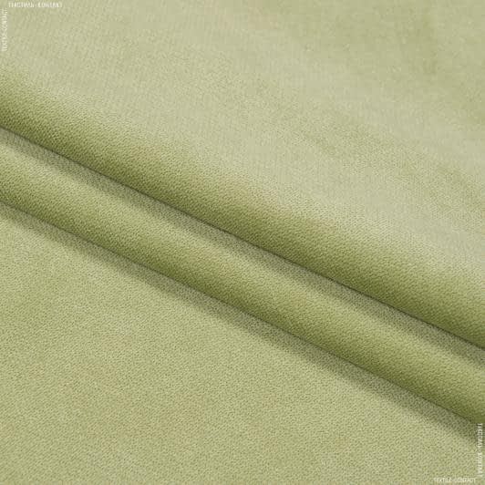 Ткани портьерные ткани - Велюр Будапешт/BUDAPEST цвет зеленое яблоко
