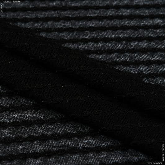 Ткани для костюмов - Трикотаж тонкий черный