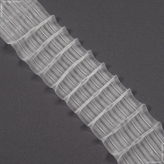 Тканини всі тканини - Тасьма шторна Рівномірна багатокишенькова прозора КС-1:1.5 100мм±0.5мм/50м