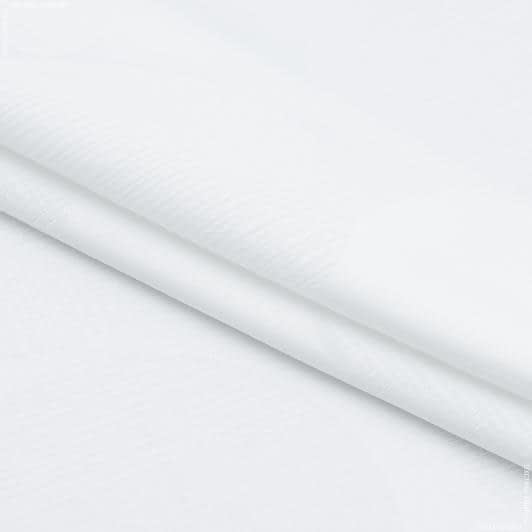 Тканини для столової білизни - Тканина для скатертин жакард Арлес /ARLES круги біла