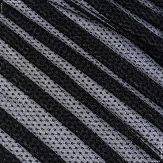 Ткани гардинное полотно (гипюр) - Гардинное полотно / гипюр Марлена черный
