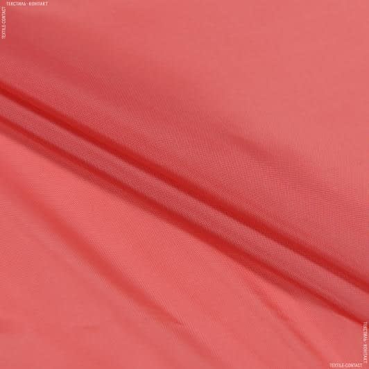 Ткани подкладочная ткань - Подкладочная 190Т красно-коралловый