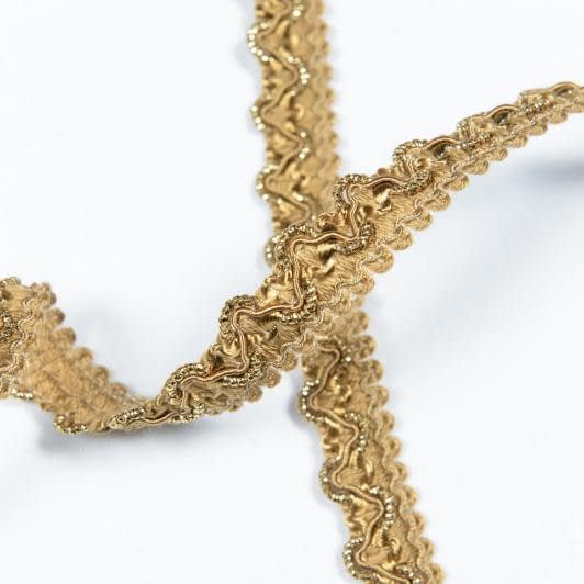 Ткани фурнитура и аксессуары для одежды - Тесьма окантовочная Каролина цвет золото 17 мм
