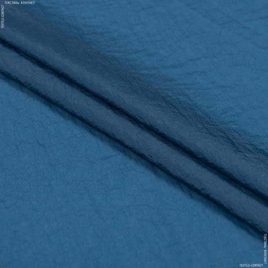 Ткани для верхней одежды - Плащевка вуаль цвет морской волны