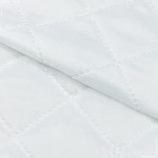 Ткани для жилетов - Подкладка 190Т термопай с синтепоном 100г/м 5см*5см белый