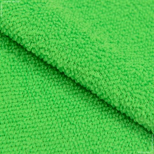 Ткани для дома - Микрофибра универсальная для уборки махра гладкокрашенная зеленая