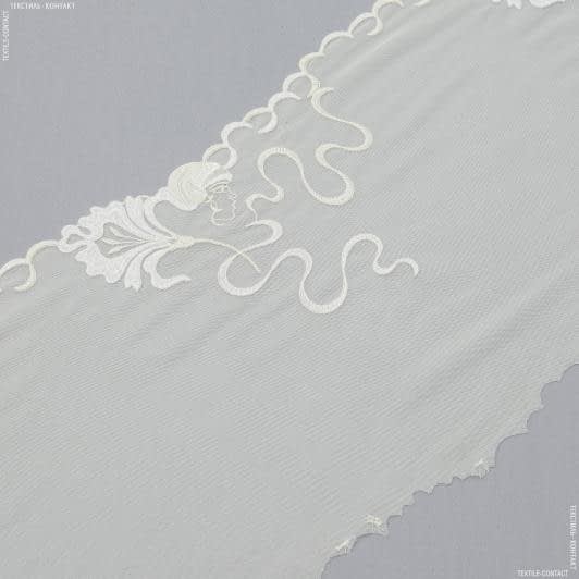 Тканини для білизни - Мереживо біло-молочне 30см